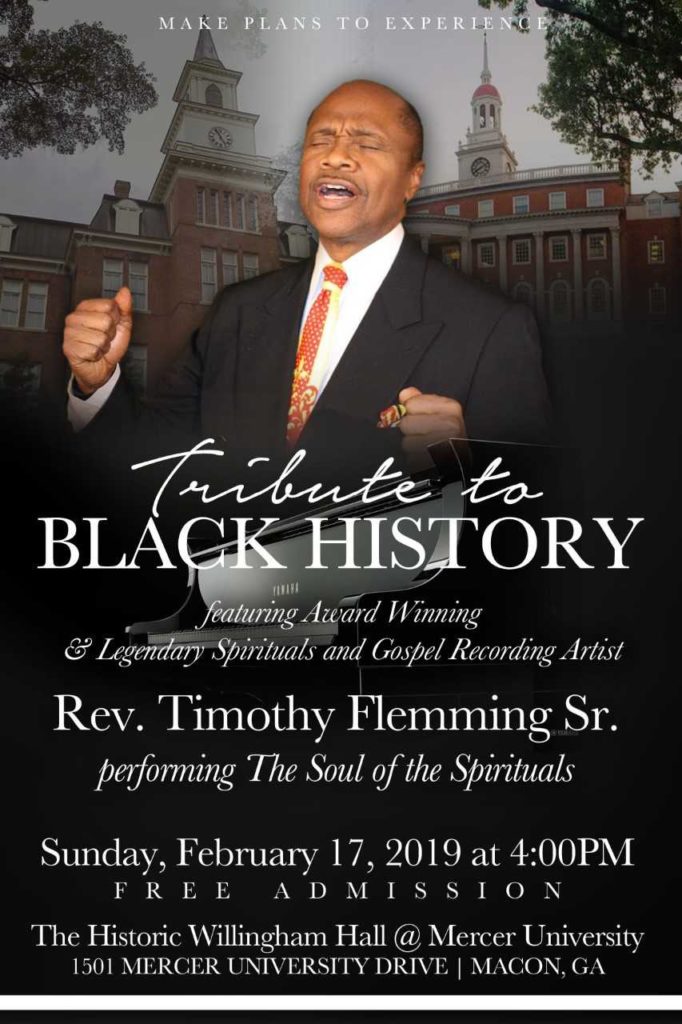 Rev. Dr. Timothy Flemming to perform free Tribute to Black History concert